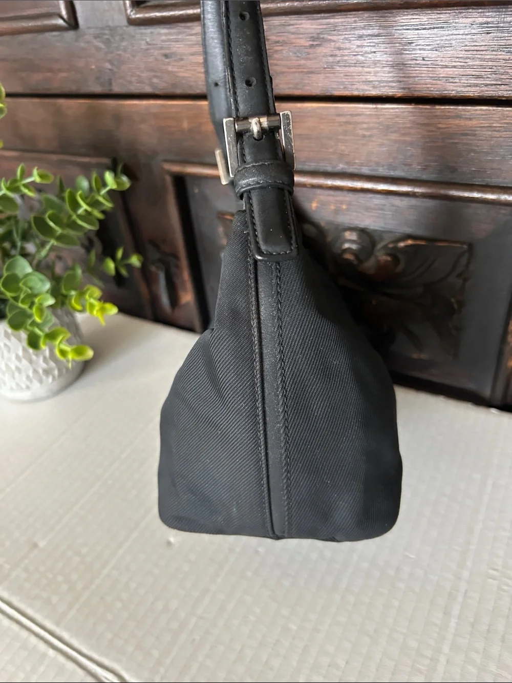 Coach Black Shoulder Bag with Top Handle